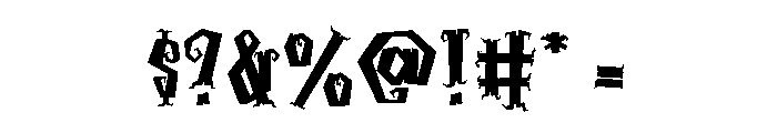 UM HALLOWEEN COSTUME Font OTHER CHARS