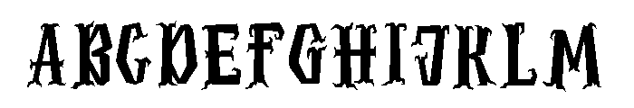 UM HALLOWEEN COSTUME Font UPPERCASE
