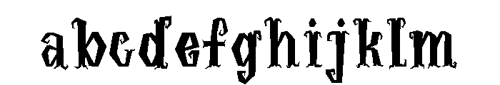 UM HALLOWEEN COSTUME FONT