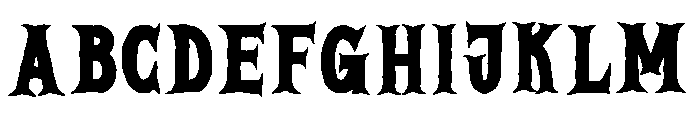 UM HALLOWEEN DARKNESS Font UPPERCASE