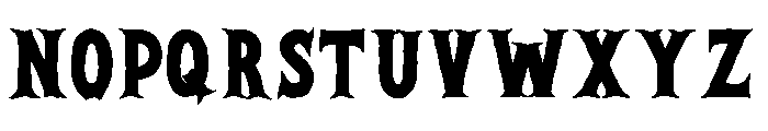 UM HALLOWEEN DARKNESS Font UPPERCASE