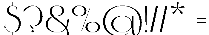 UM MOONRISE Font OTHER CHARS