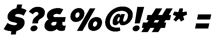 UM Moldena Black Oblique Font OTHER CHARS