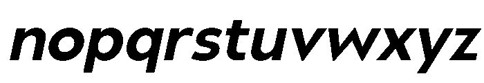 UM Moldena Bold Oblique Font LOWERCASE