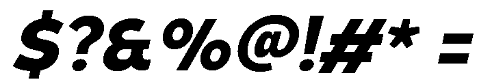 UM Moldena ExtraBold Oblique Font OTHER CHARS