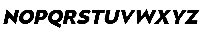 UM Moldena ExtraBold Oblique Font UPPERCASE
