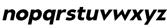 UM Moldena ExtraBold Oblique Font LOWERCASE