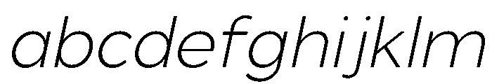 UM Moldena ExtraLight Oblique FONT