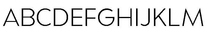 UM Moldena ExtraLight Font UPPERCASE