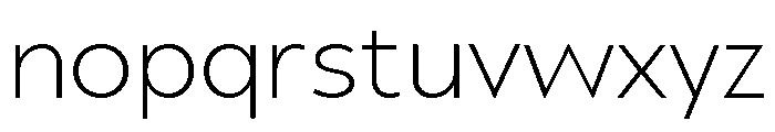 UM Moldena ExtraLight Font LOWERCASE