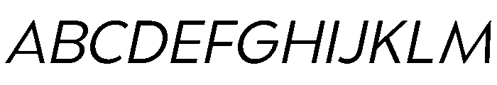 UM Moldena Light Oblique Font UPPERCASE