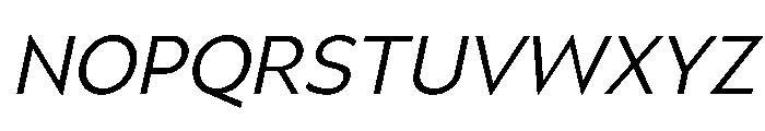 UM Moldena Light Oblique Font UPPERCASE