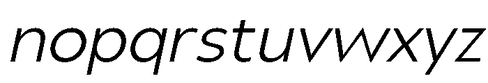 UM Moldena Light Oblique Font LOWERCASE