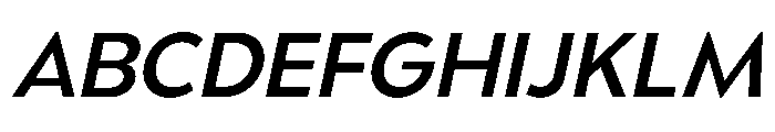 UM Moldena Medium Oblique Font UPPERCASE