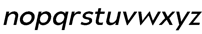 UM Moldena Medium Oblique Font LOWERCASE