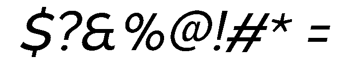 UM Moldena Oblique Font OTHER CHARS