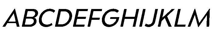 UM Moldena Oblique Font UPPERCASE