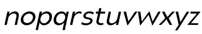 UM Moldena Oblique Font LOWERCASE