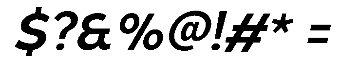 UM Moldena SemiBold Oblique Font OTHER CHARS