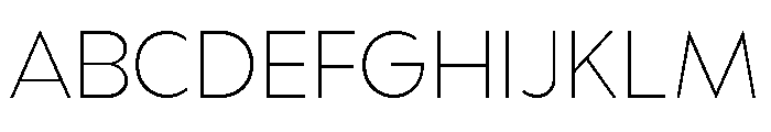 UM Moldena Thin Font UPPERCASE