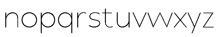 UM Moldena Thin Font LOWERCASE