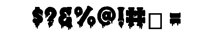 UM  Phantom Jumpscare Font OTHER CHARS
