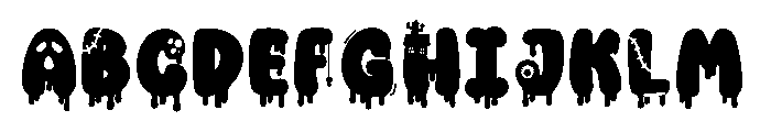 UM SPOOKY HALLOWEEN Font UPPERCASE