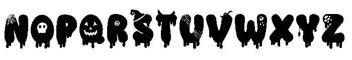 UM SPOOKY HALLOWEEN Font UPPERCASE