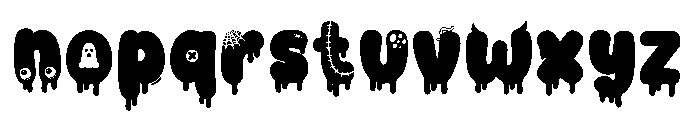 UM SPOOKY HALLOWEEN Font LOWERCASE