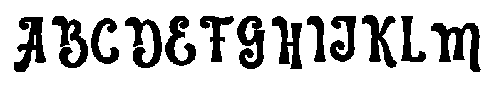 UM Sunday Memories Font UPPERCASE