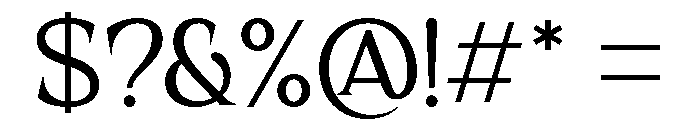 Umbra Regular Font OTHER CHARS