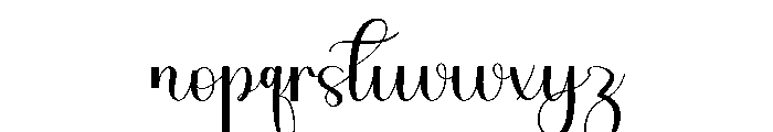 Umbrela Vintage Font LOWERCASE