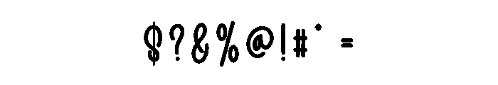 Umbrella Outline Font OTHER CHARS