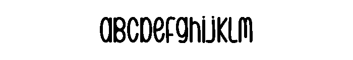 Umbrella Outline Font UPPERCASE