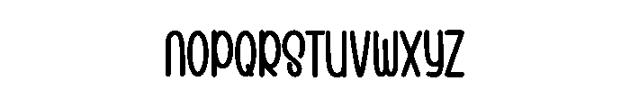 Umbrella Outline Font UPPERCASE