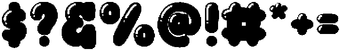 UM BUBBLE MAGIC otf (400) Font OTHER CHARS