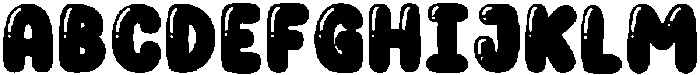 UM BUBBLE MAGIC otf (400) Font UPPERCASE