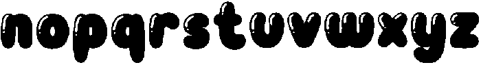 UM BUBBLE MAGIC otf (400) Font LOWERCASE