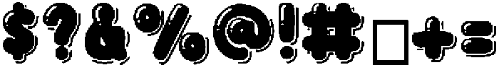 UM BUBBLE WORLD otf (400) Font OTHER CHARS