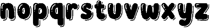 UM BUBBLE WORLD otf (400) Font LOWERCASE