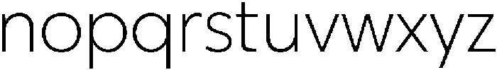 UM Grafton Extra Light otf (200) Font LOWERCASE