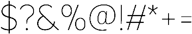 UM Grafton Thin otf (100) Font OTHER CHARS