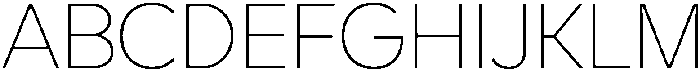 UM Grafton Thin otf (100) Font UPPERCASE