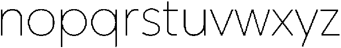 UM Grafton Thin otf (100) Font LOWERCASE