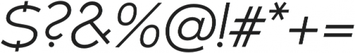 Umba Sans Alt Light Italic otf (300) Font OTHER CHARS