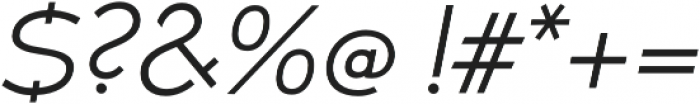 Umba Sans SC Light Italic otf (300) Font OTHER CHARS