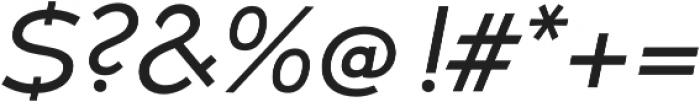 Umba Sans SC Regular Italic otf (400) Font OTHER CHARS