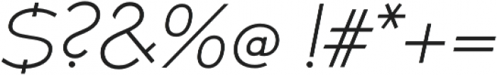 Umba Sans SC Thin Italic otf (100) Font OTHER CHARS