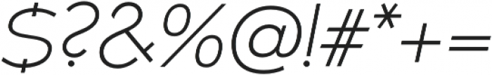 Umba Sans Thin Italic otf (100) Font OTHER CHARS