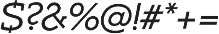 Umba Slab Caps Italic otf (400) Font OTHER CHARS
